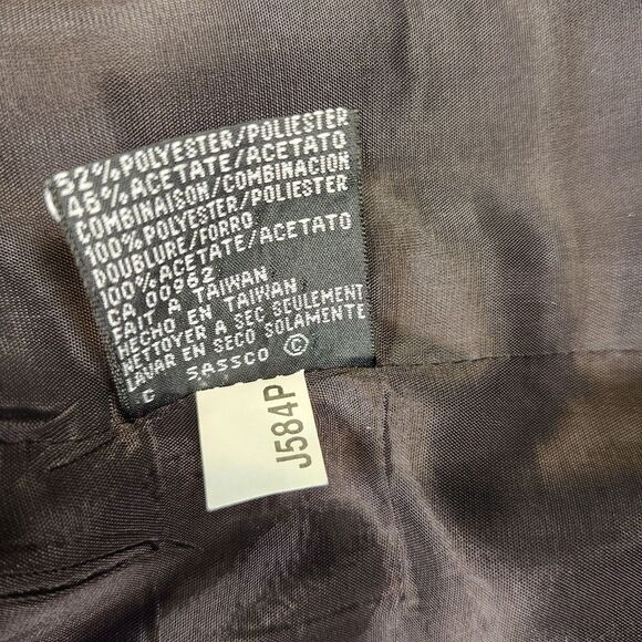 Kasper ASL Petite Blazer Women 6P Black Long Sleeve Fabric Button Career Vintage - Picture 10 of 11